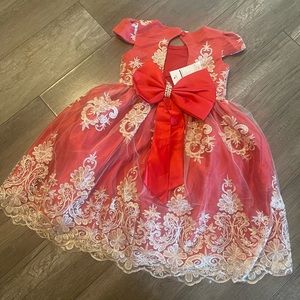 Beautiful girl red dress